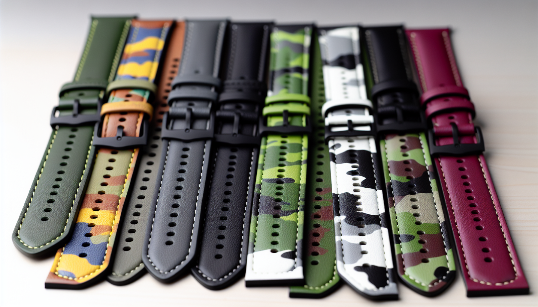 Customized Marine Nationale straps in different color options