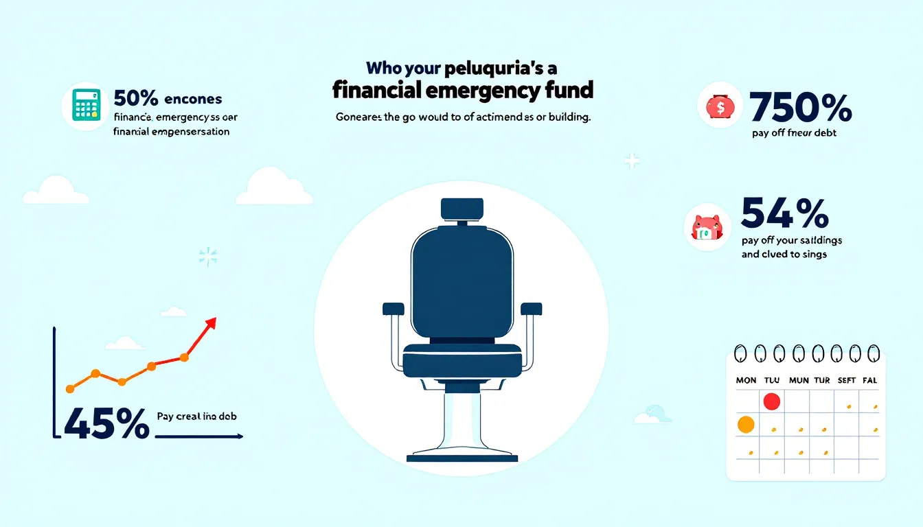 Fondo de emergencia en la gestión financiera de una peluquería.