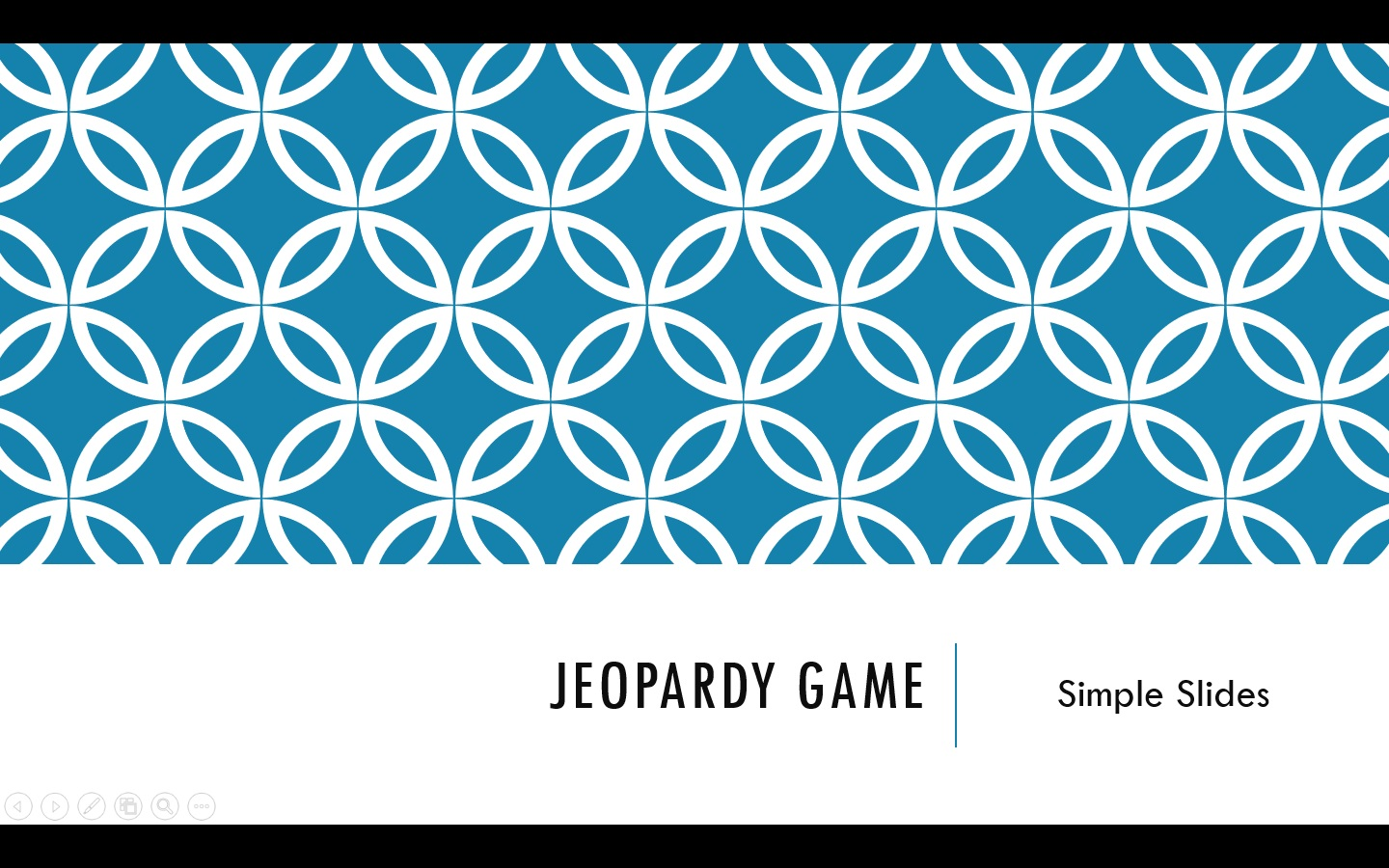 Try running your Jeopardy game in PowerPoint