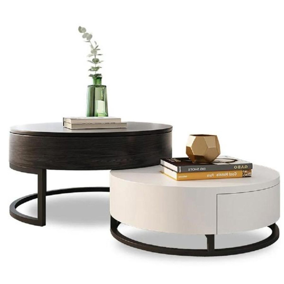 round lift-top coffee table