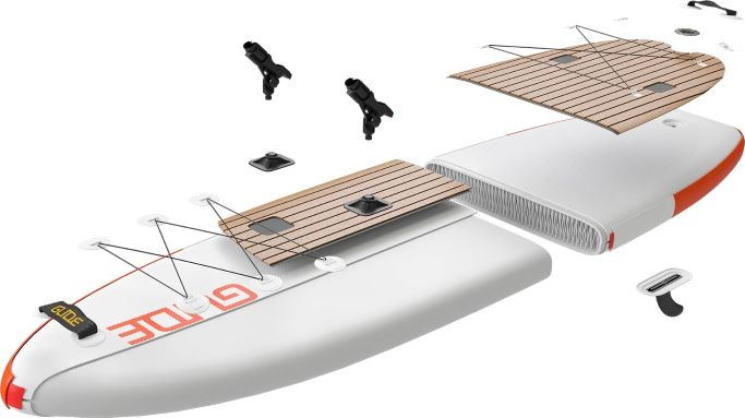 The Glide O2 Angler fishing sup, catching fish and fishing from a sup has never been so fun. Voted best sup for fly fishing and flying fishing it has room for your essential gear and a few other accessories for your fishing adventure.