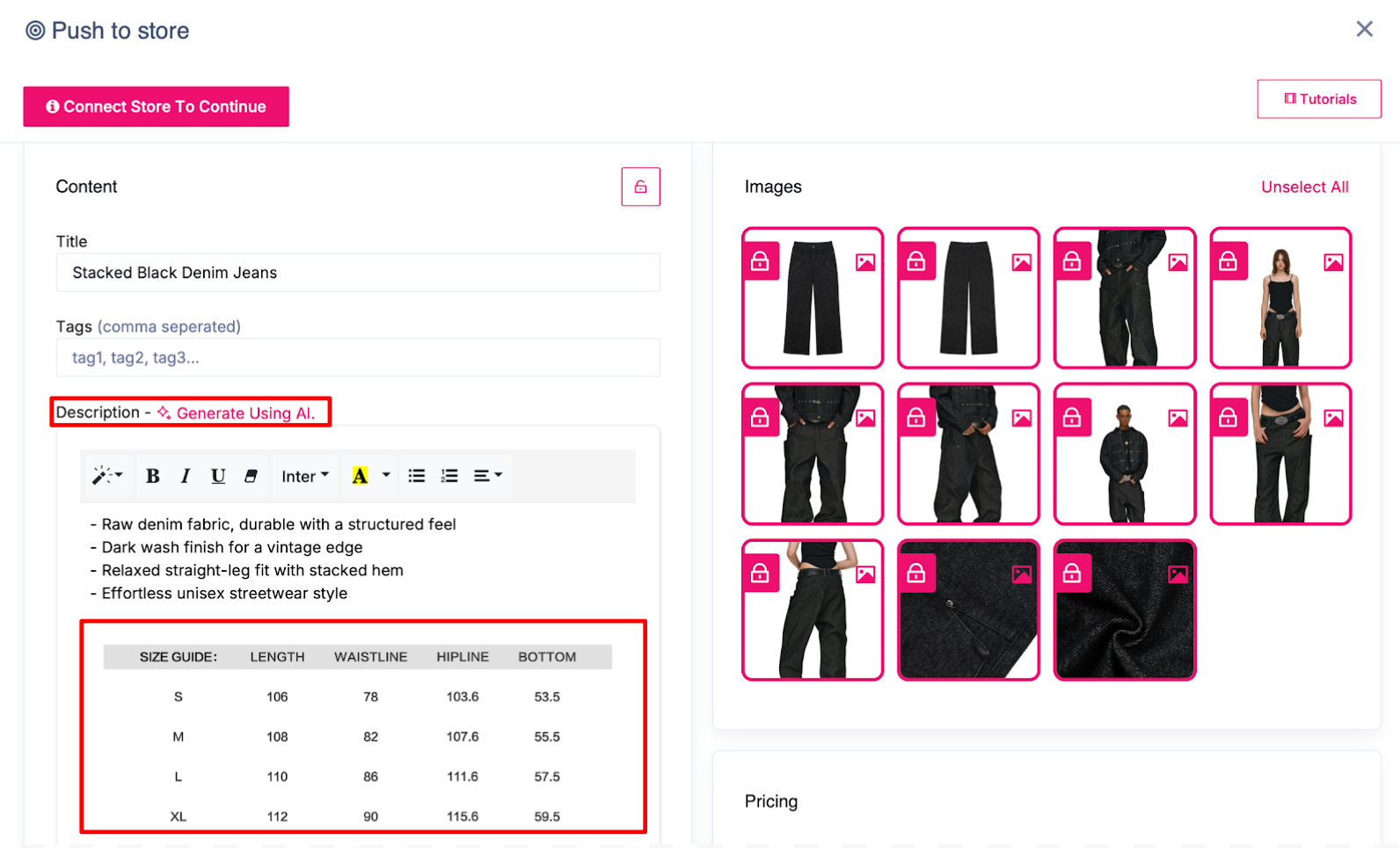 asian size to us size - sell the trend 