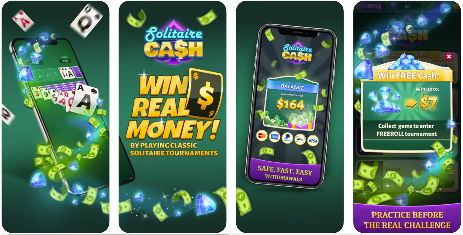 About: Solitaire-Cash Real Money Clue (Google Play version)