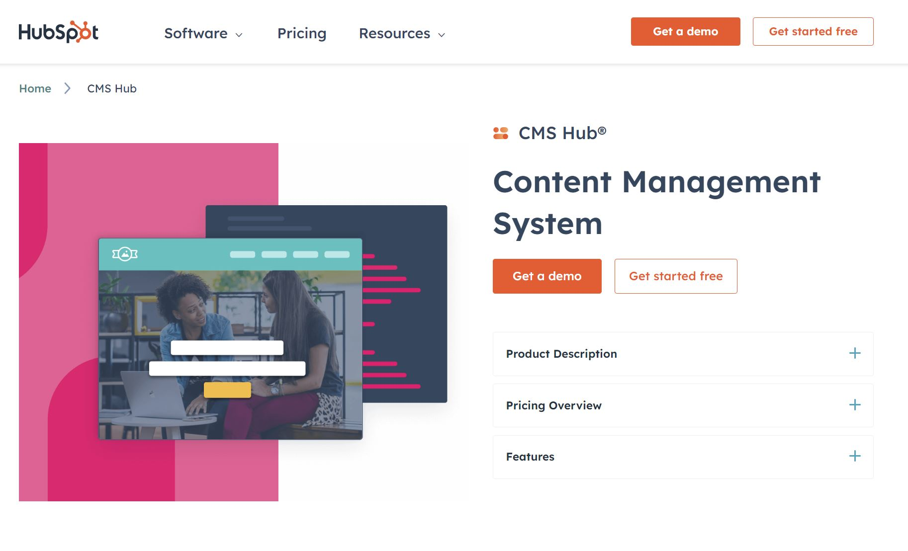 hubspot homepage