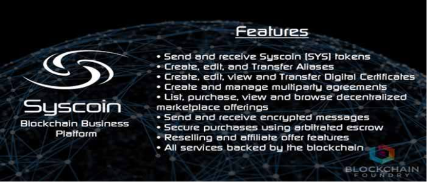 Syscoin features