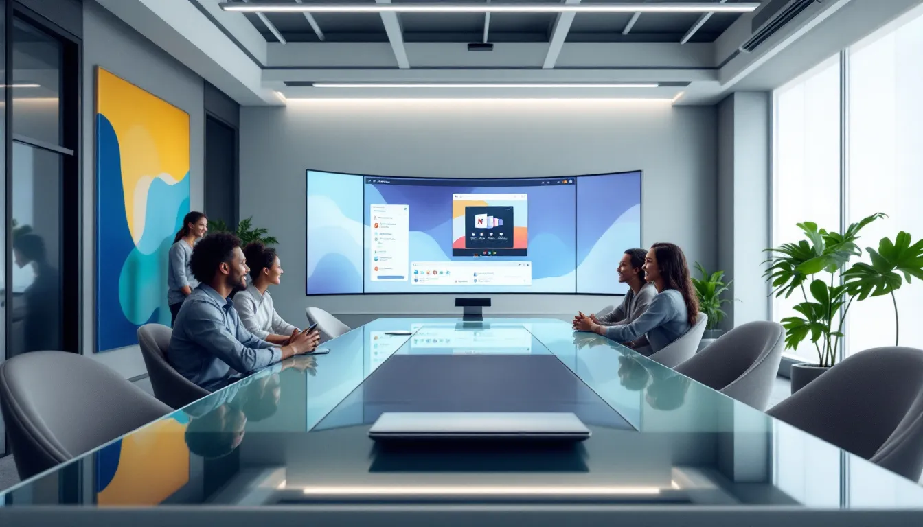 Optimierte Zusammenarbeit mit Microsoft Teams auf Surface Geräten.