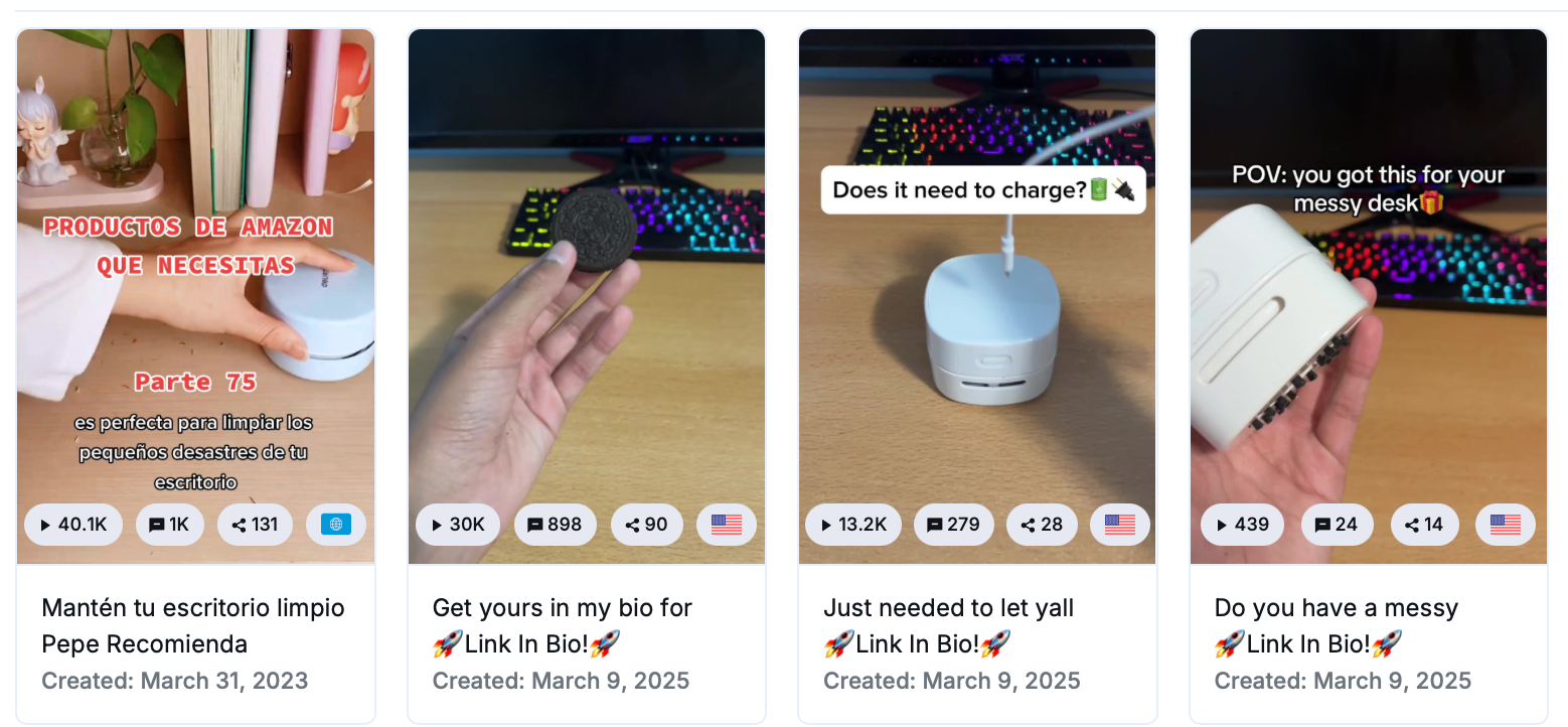 viral tiktok products - desktop vacuum cleaners 