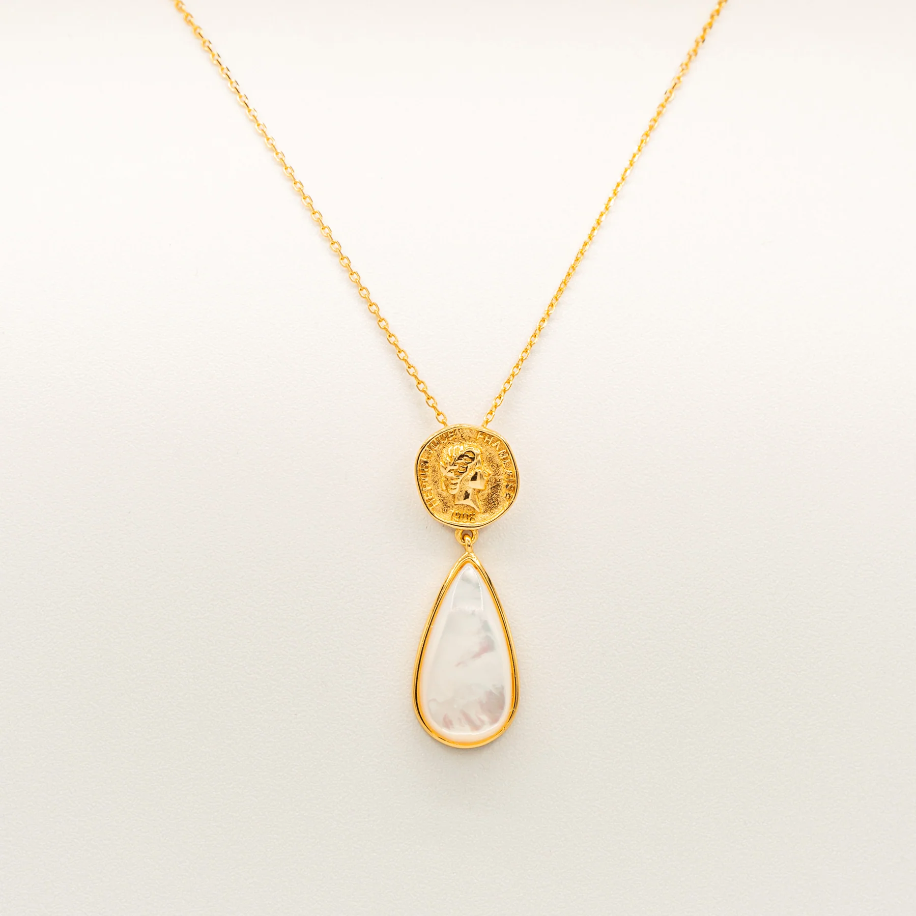 Classic Pearl Pendant Necklace by Jessica Wang