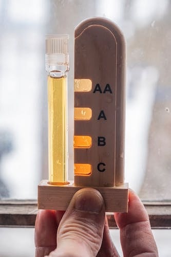 A tester to grade maple products