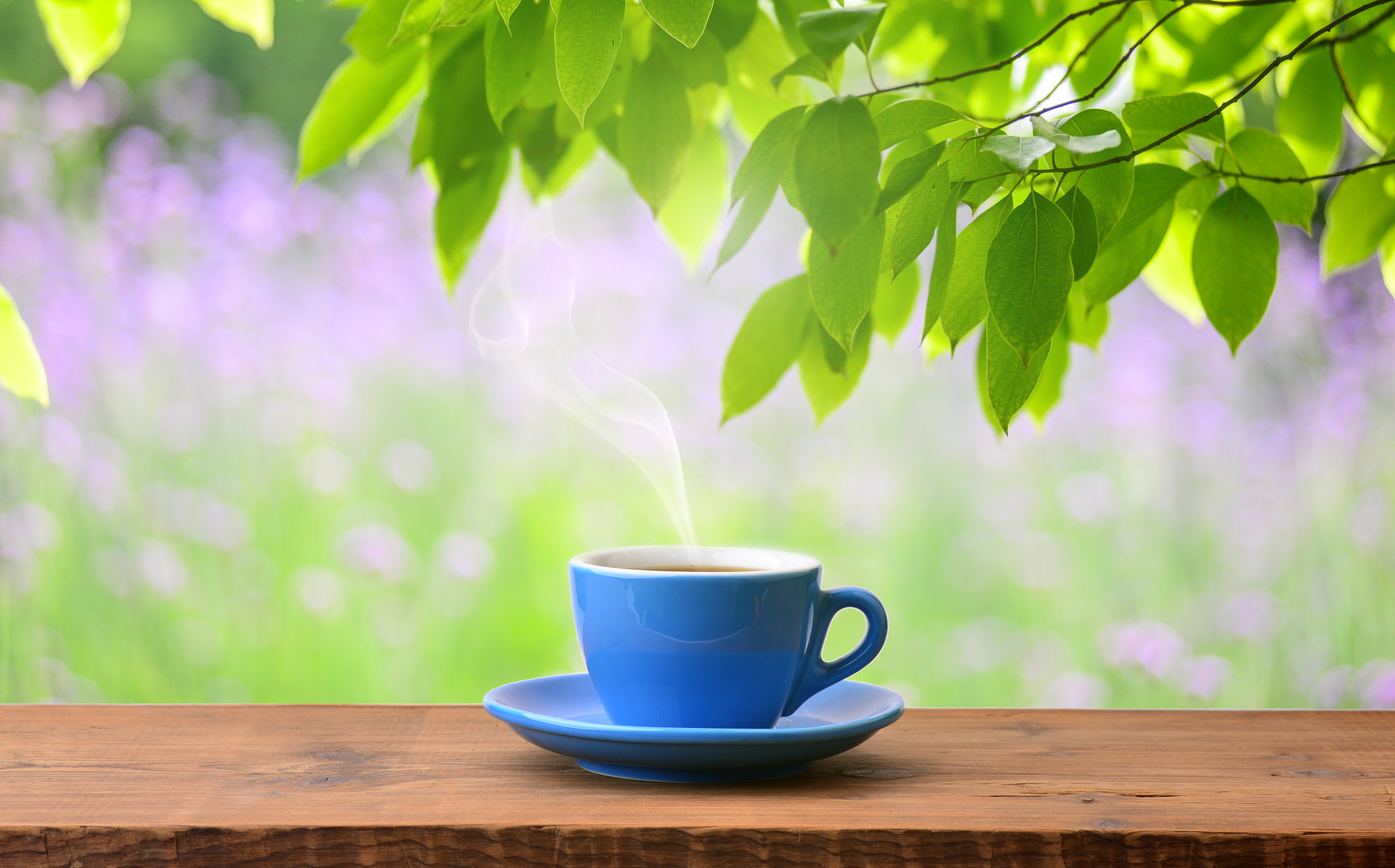 A steamy hot tea or coffee is full of health benefits.