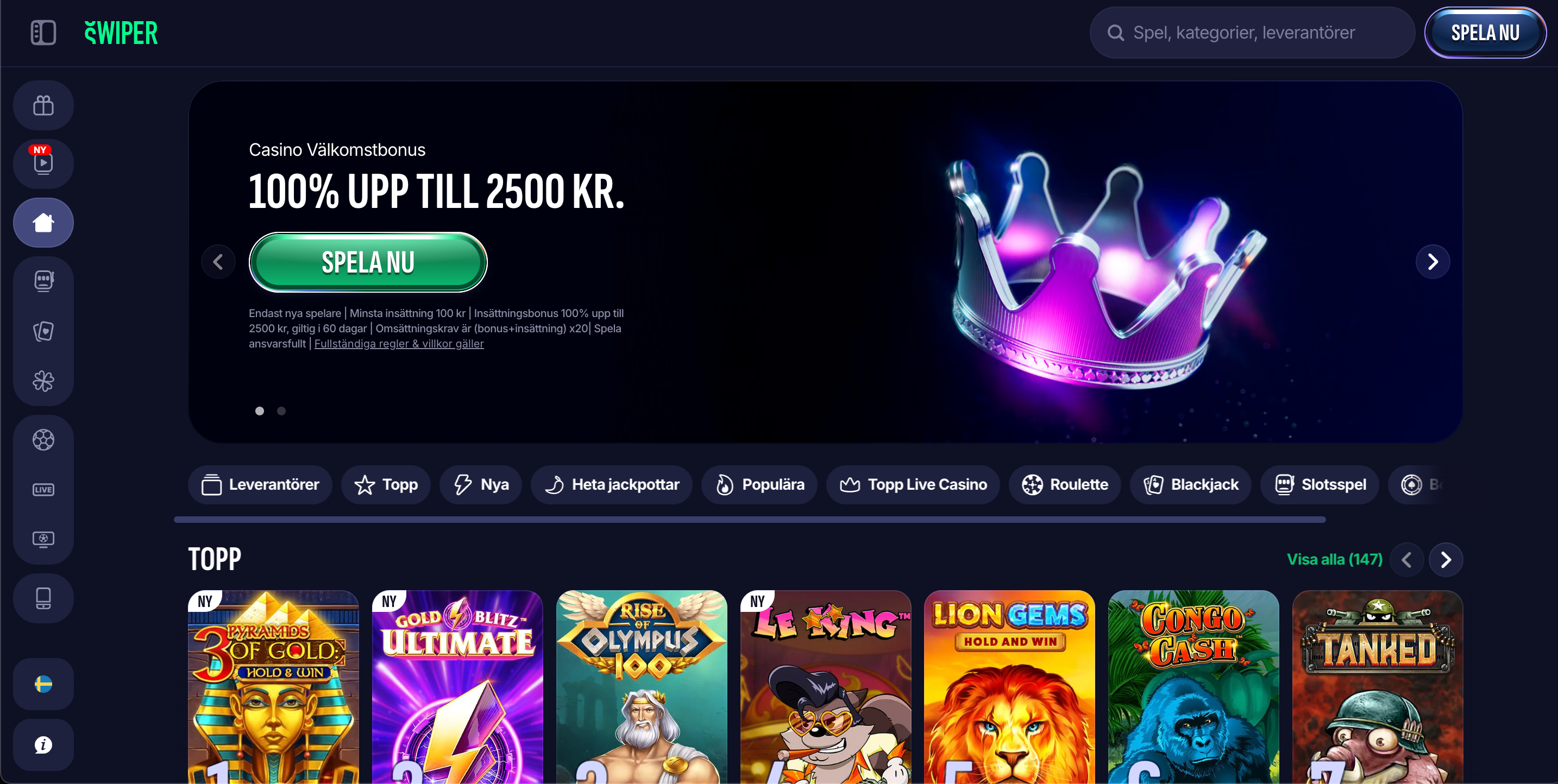 Swiper 18 spela ansvarsfullt