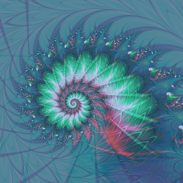 fractal, spiral, geometry