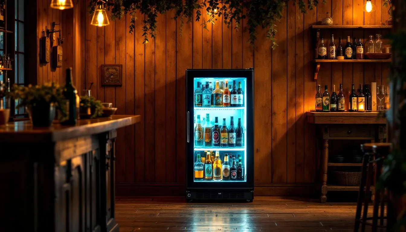 back beer fridge.
