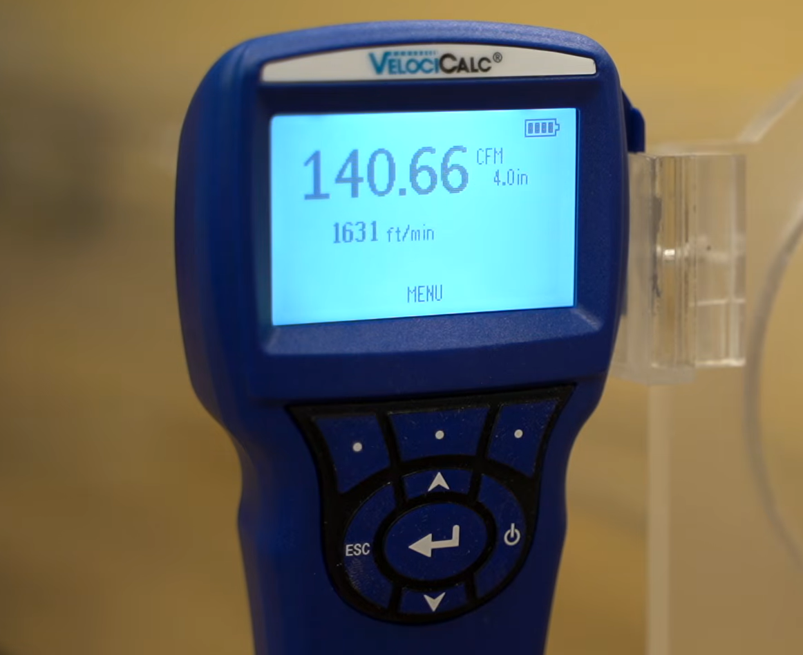 Elchim 3900 Hair Dryer Airspeed Test
