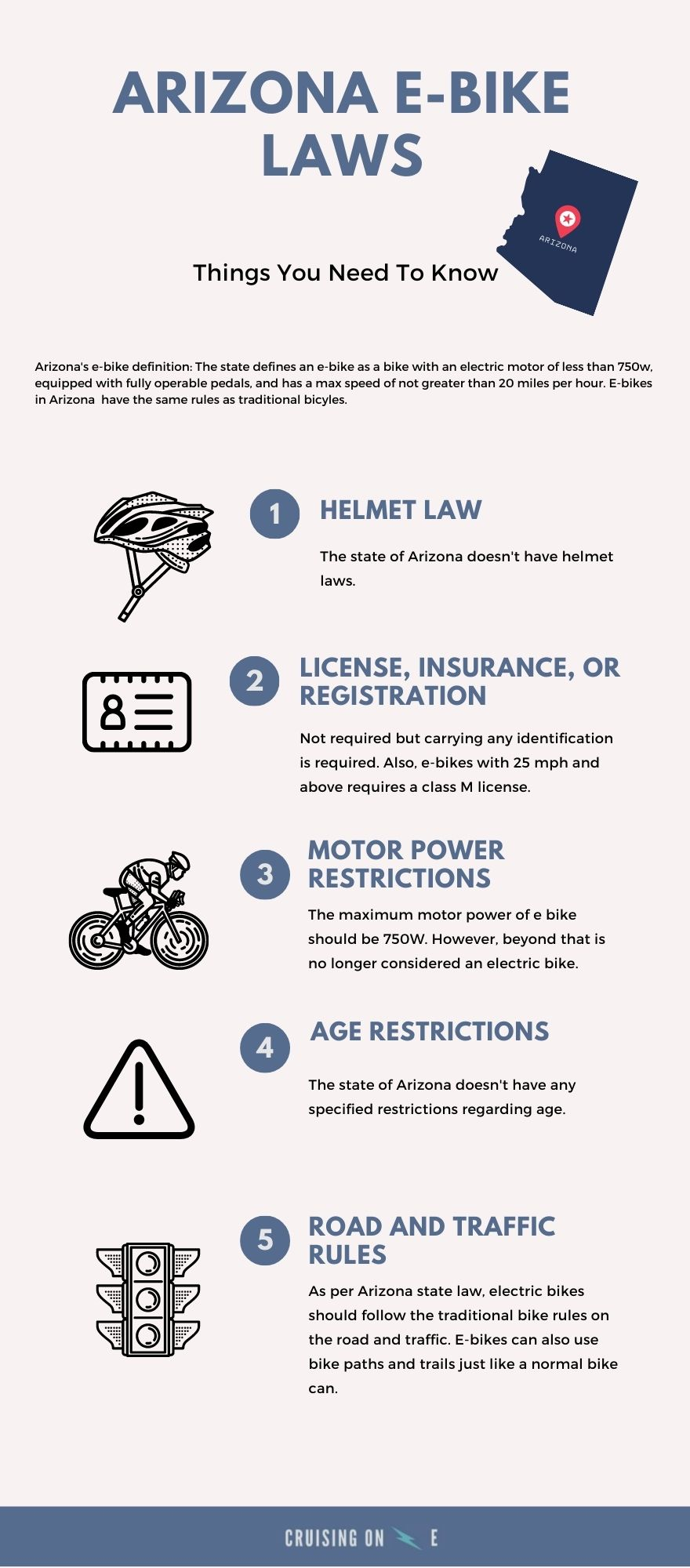 Arizona E-bike Laws -Cruising One