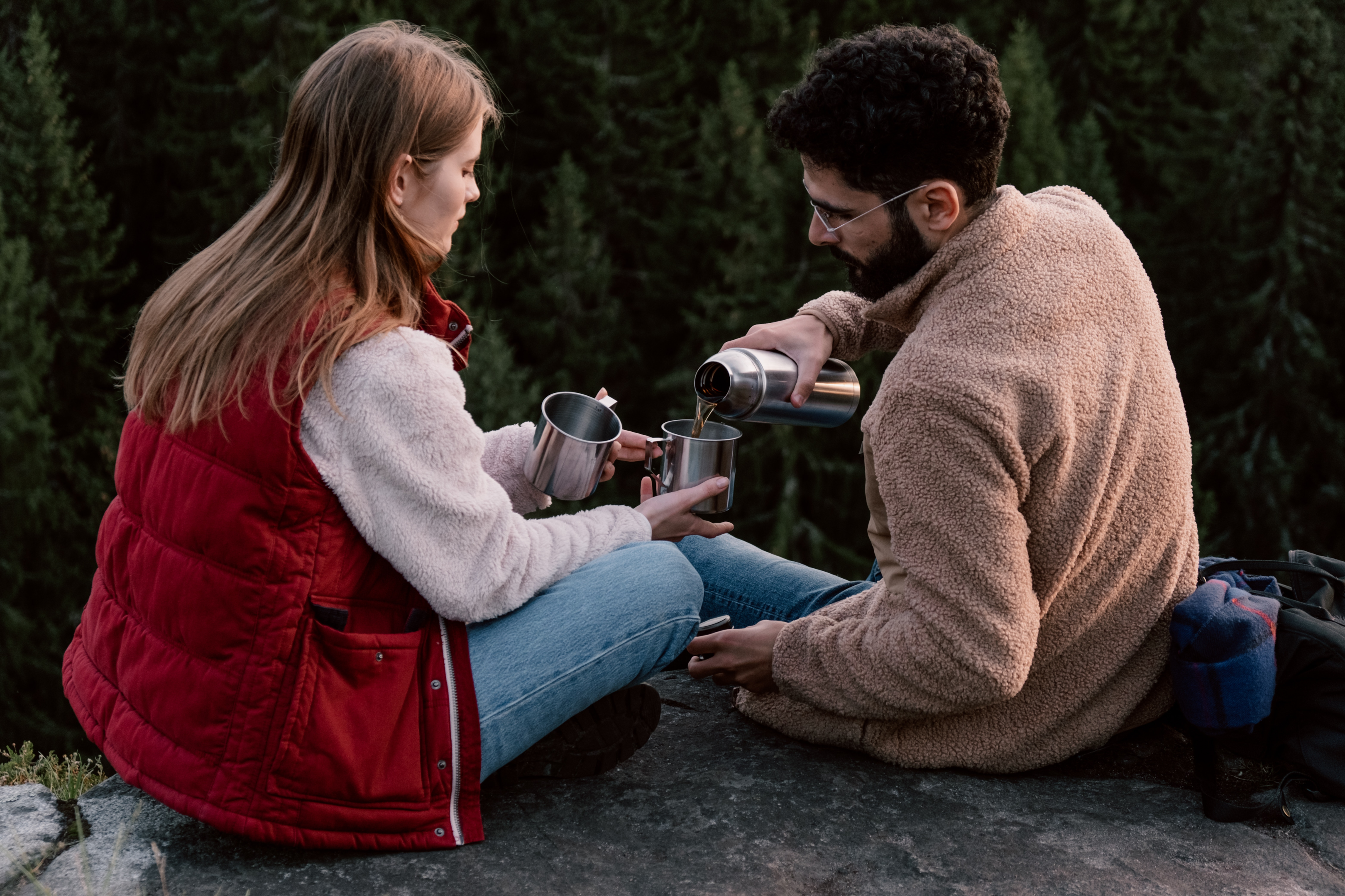 couple drinking coffee