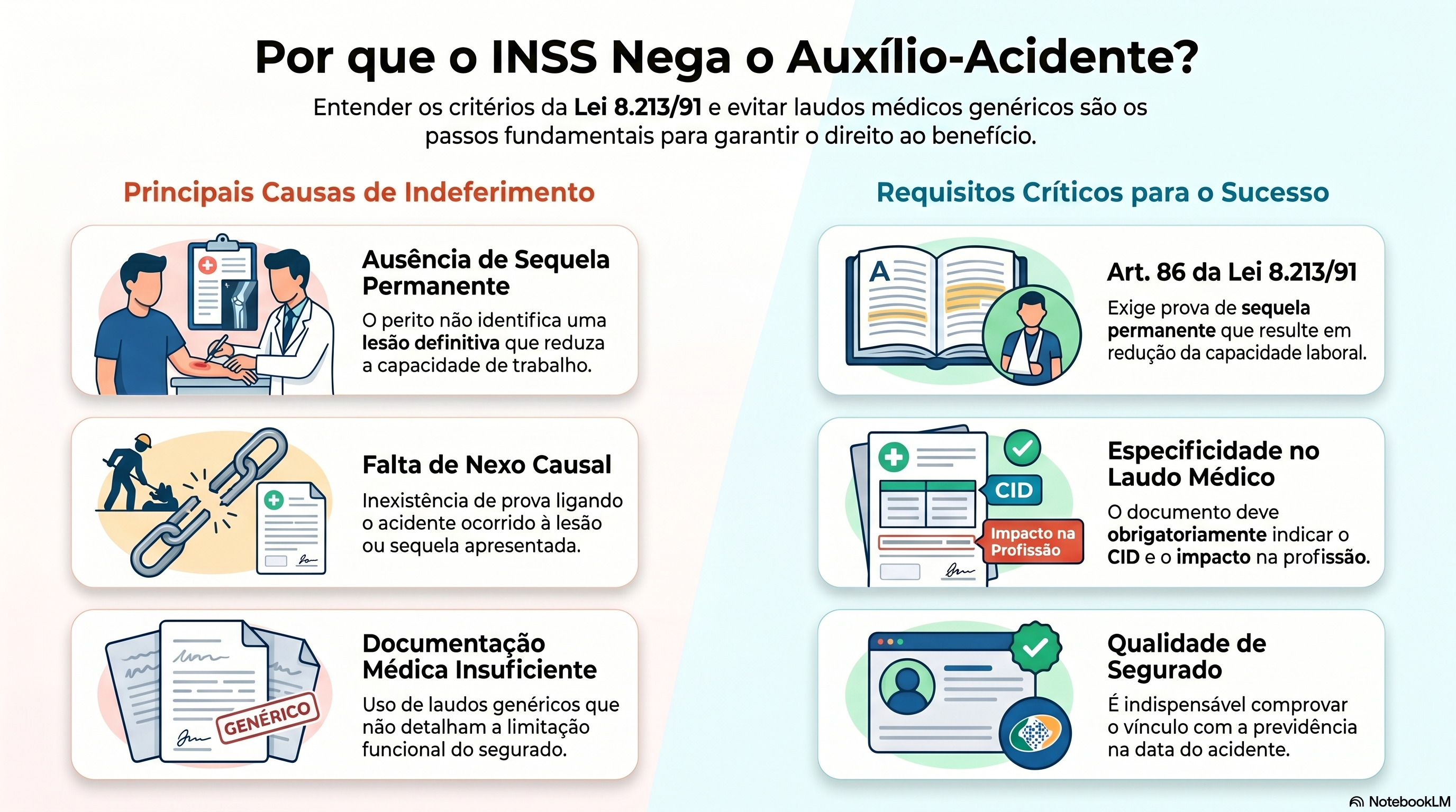 Por que o INSS nega o aux&iacute;lio-acidente?
