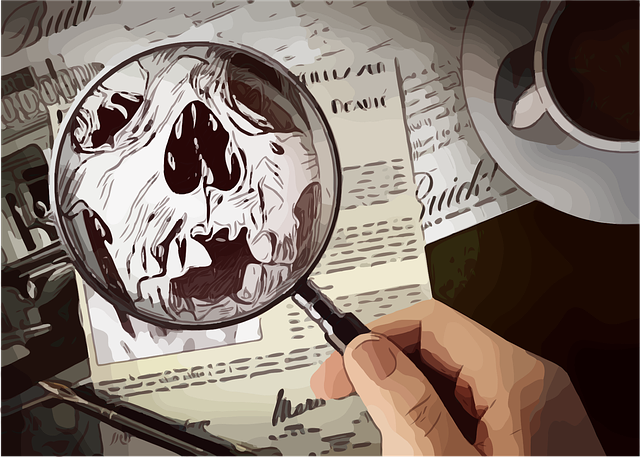 detective, magnifying, glass