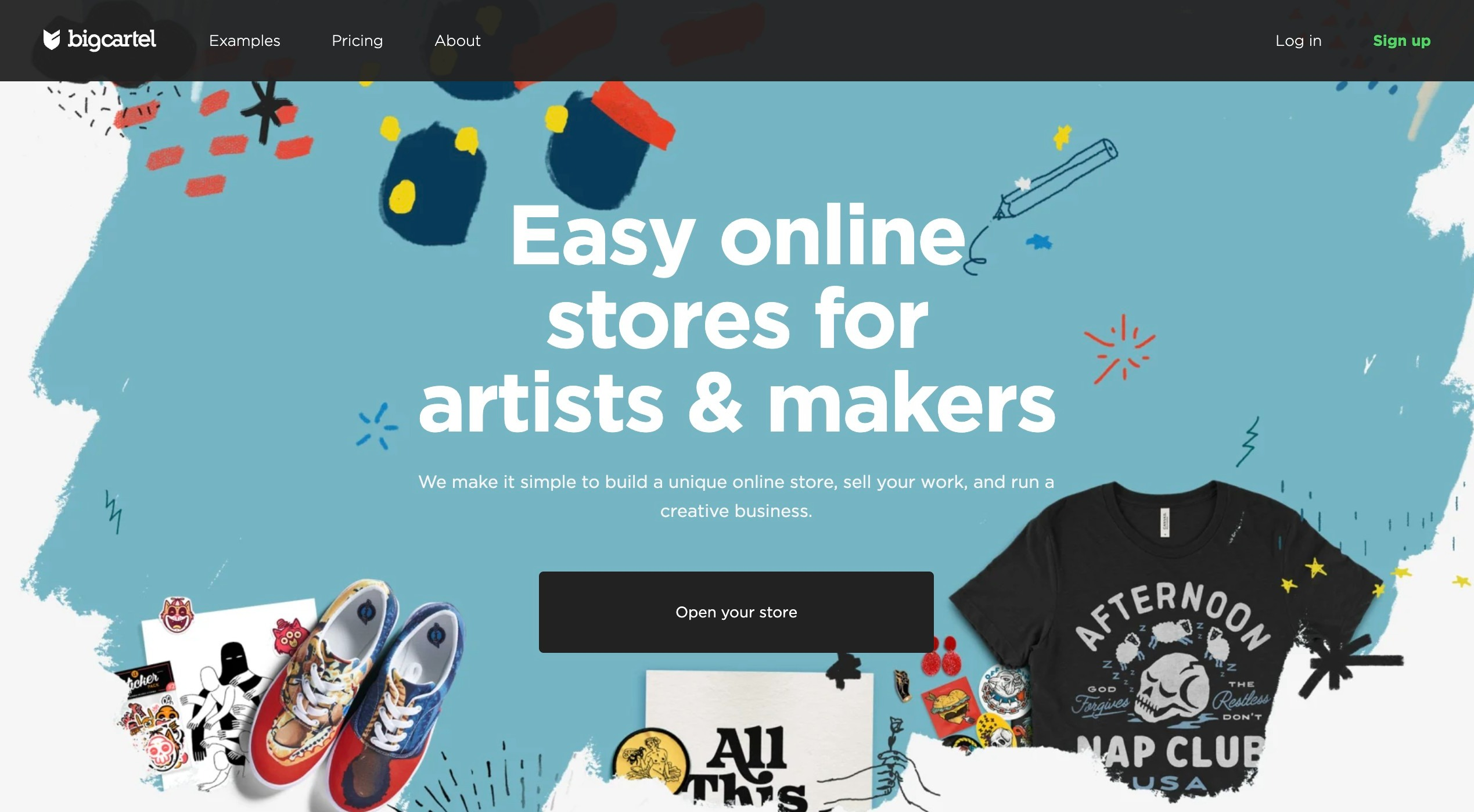 Bigcartel, one of the best Shopify Alternatives