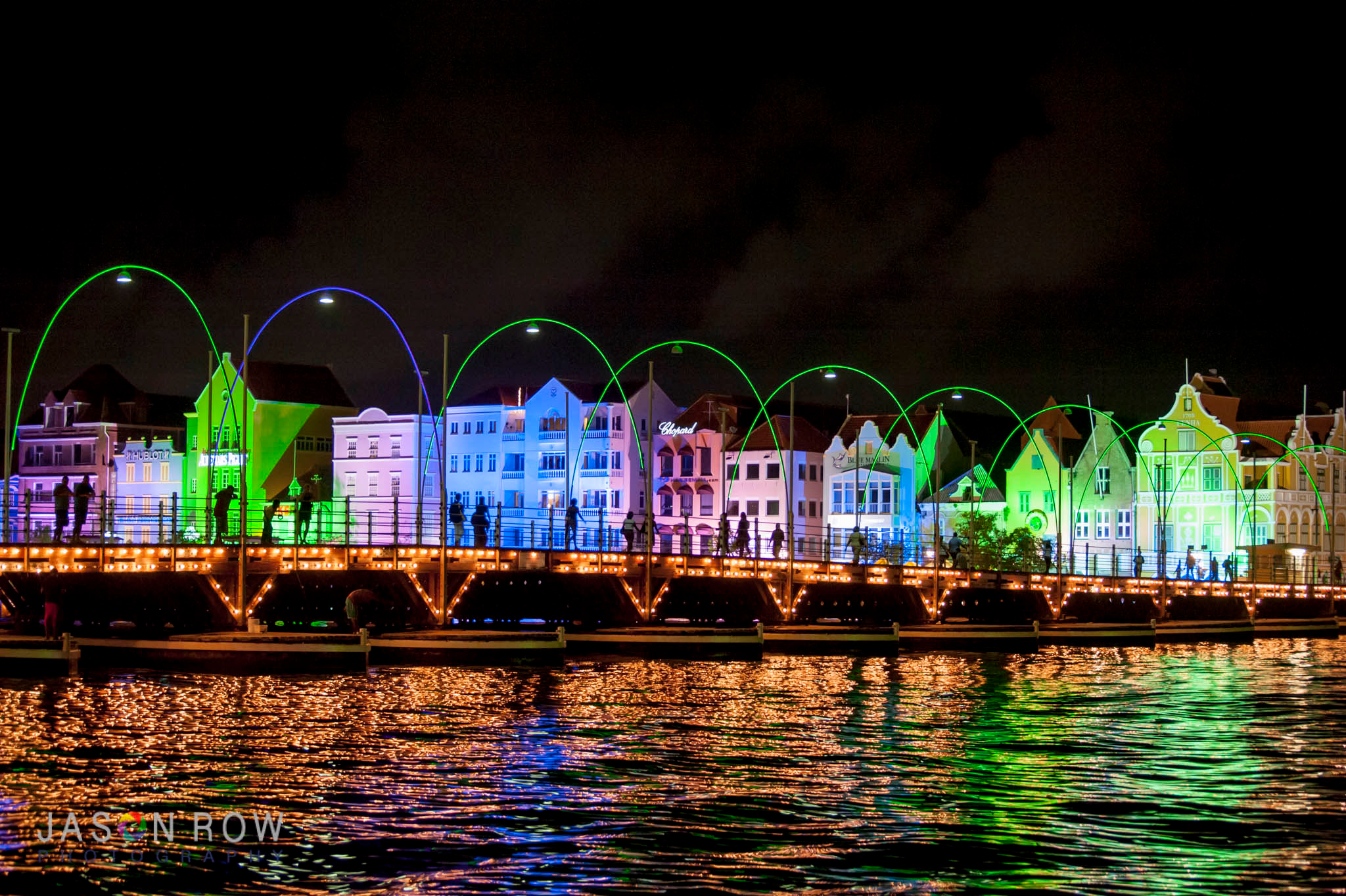 Without a tripod I had to use high ISO for this night shot of Curacao. By Jason Row Photography