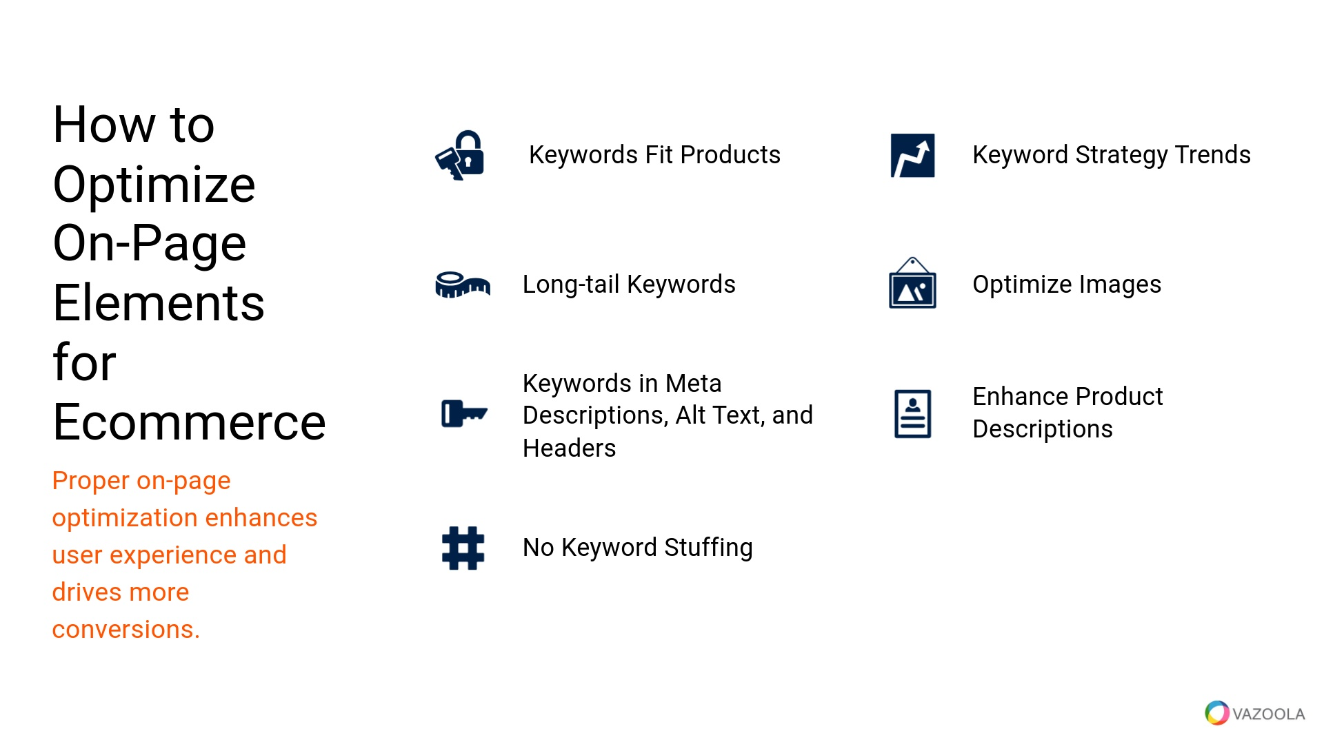 How to optimize on-page elements for Ecommerce