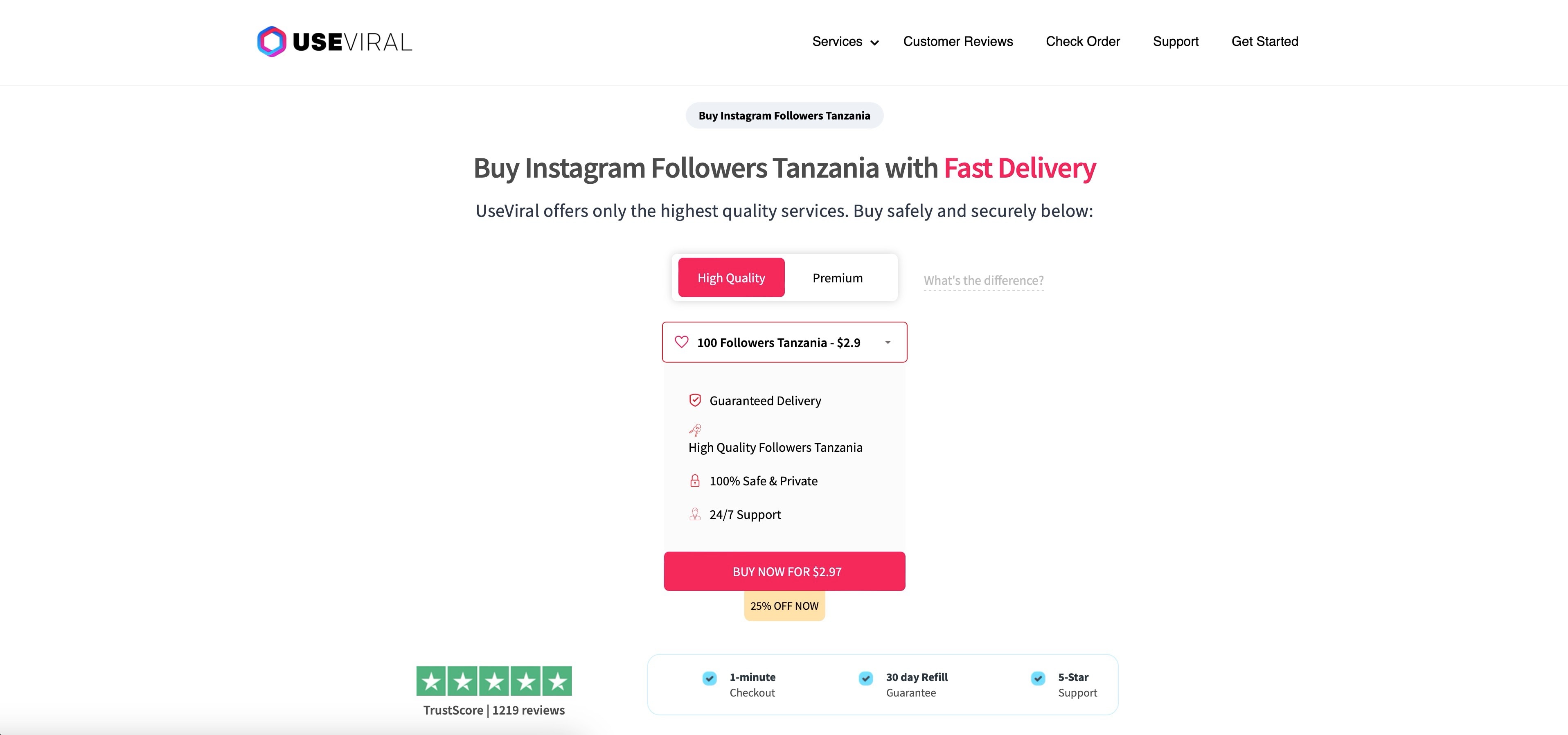 useviral buy instagram followers tanzania page