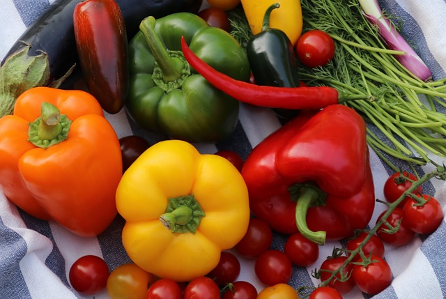 Fresh Veggies, Peppers, Cherry Tomoes