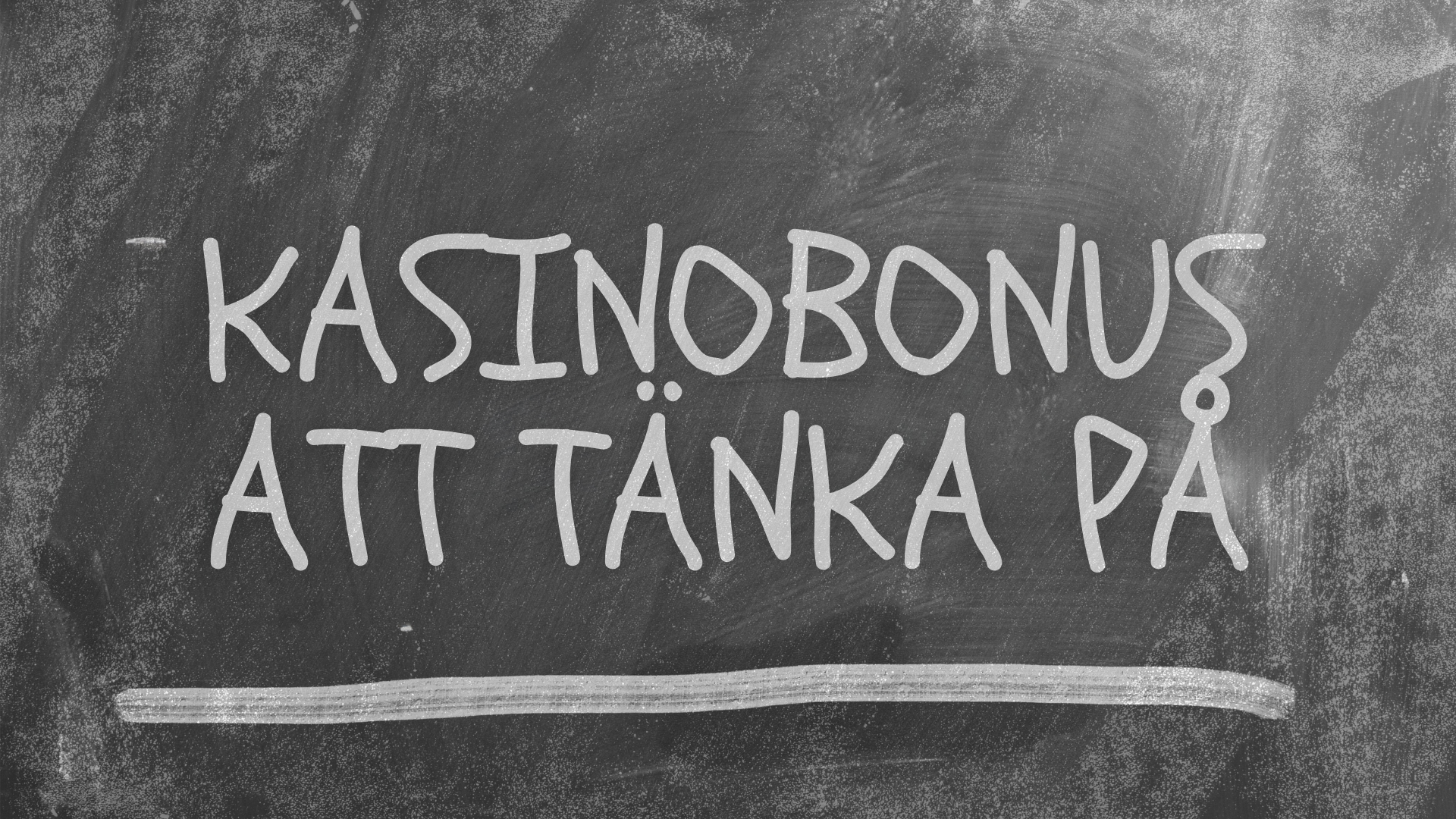 Att tänka på när du hämnat kasino bonus