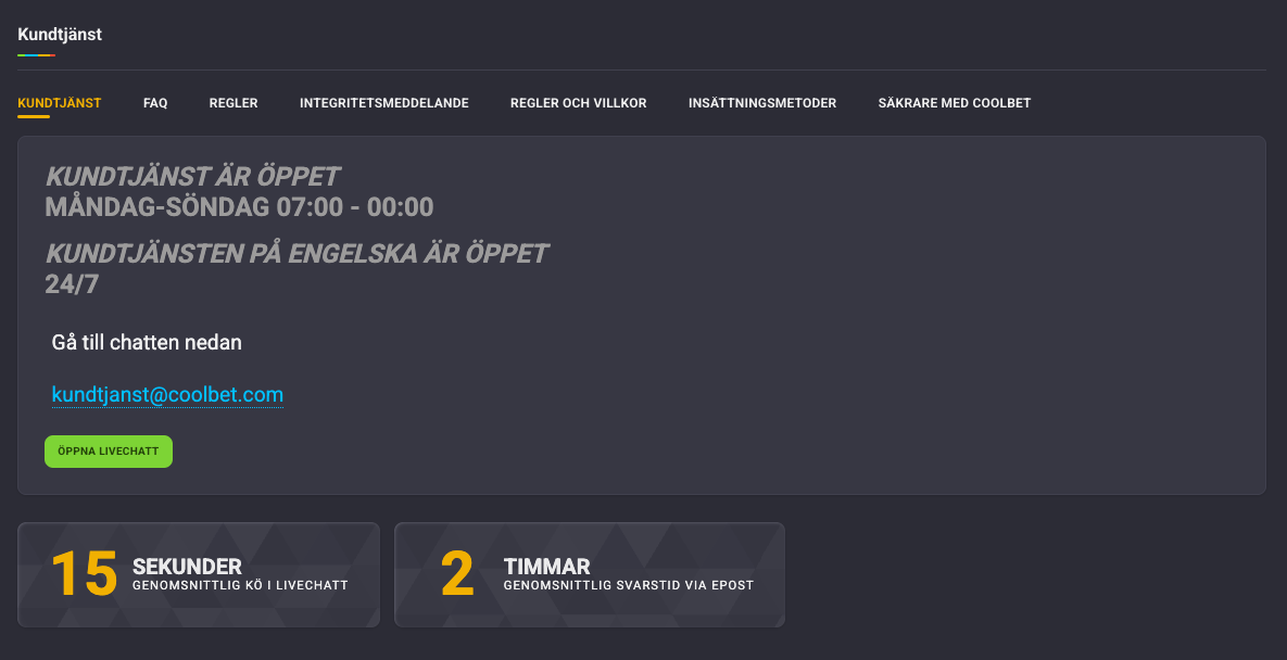 coolbet support