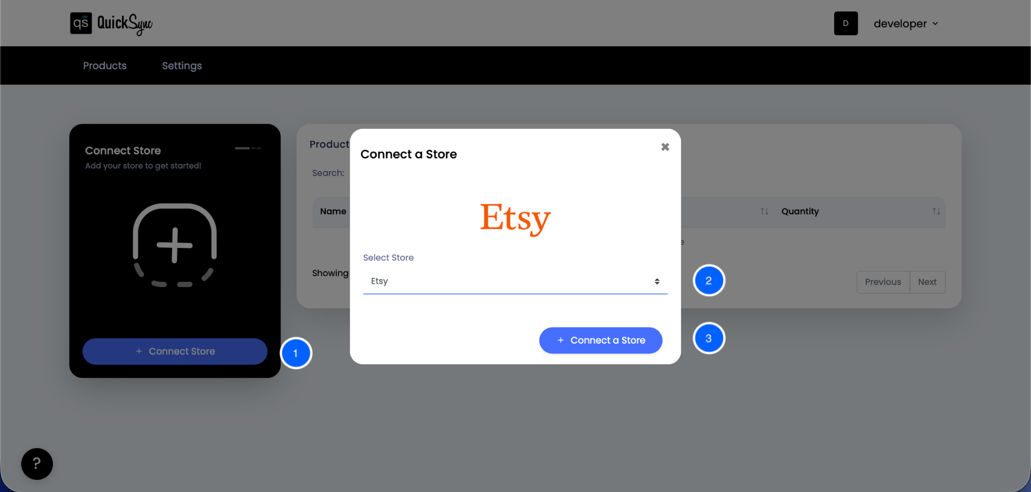 Connect Etsy