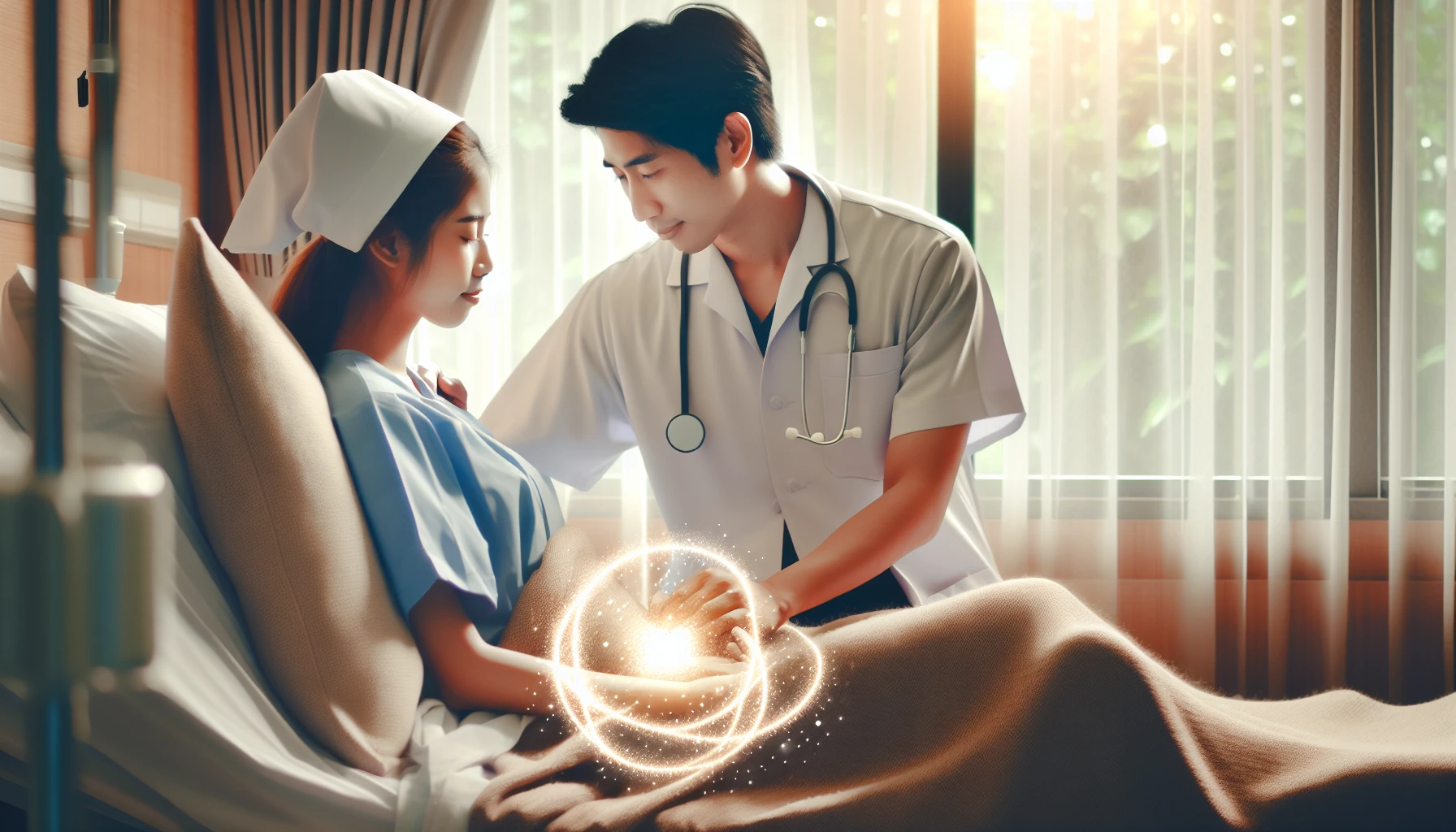 Illustration of a patient receiving supportive care for bone metastases