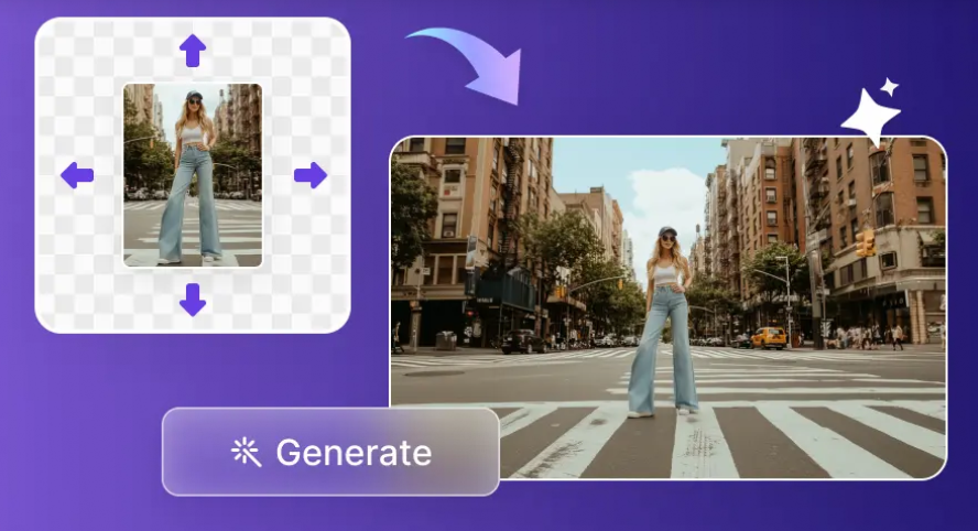 AI image extender