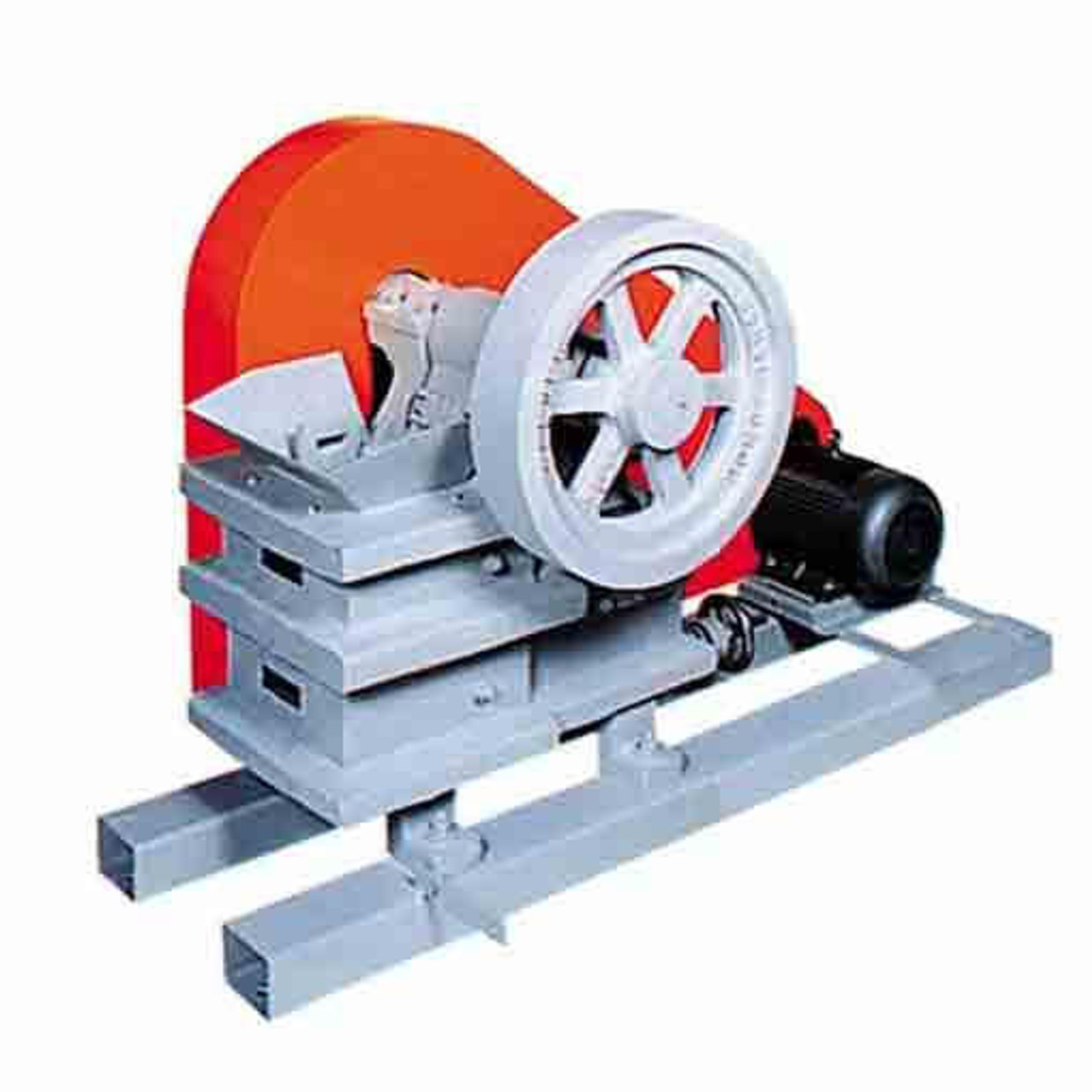 A compact jaw crusher with a small size and lightweight design