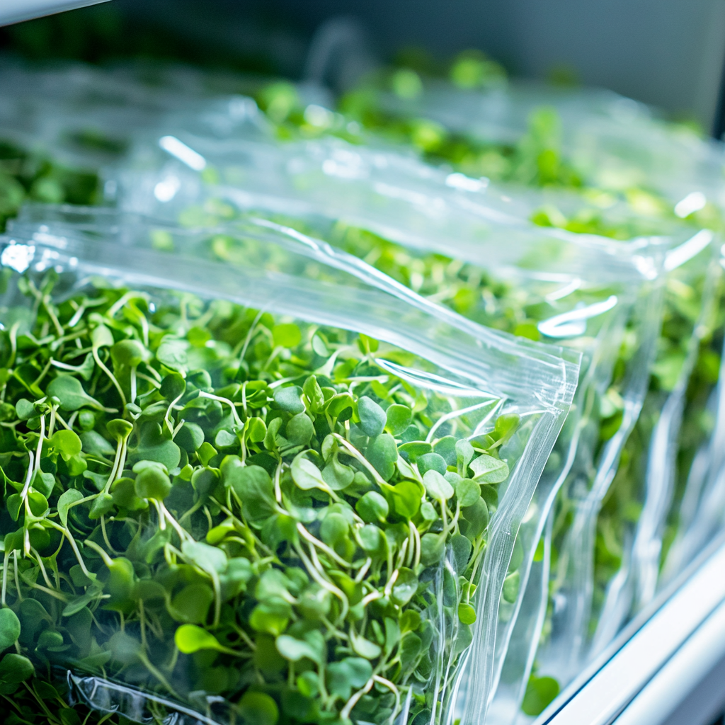 chia microgreens storage