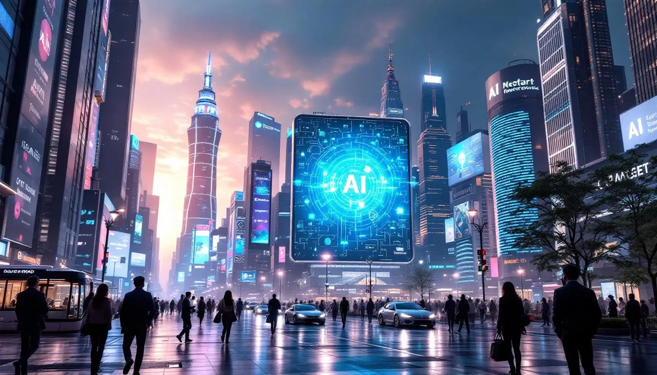 The Image Depicts A Digital Interface Showcasing Ai Integration Within A Customer Relationship Management (Crm) System. It Highlights Features Such As Data Analysis, Workflow Automation, And Customer Support Tools, Emphasizing How Ai Can Enhance Customer Relationships And Streamline Business Processes.