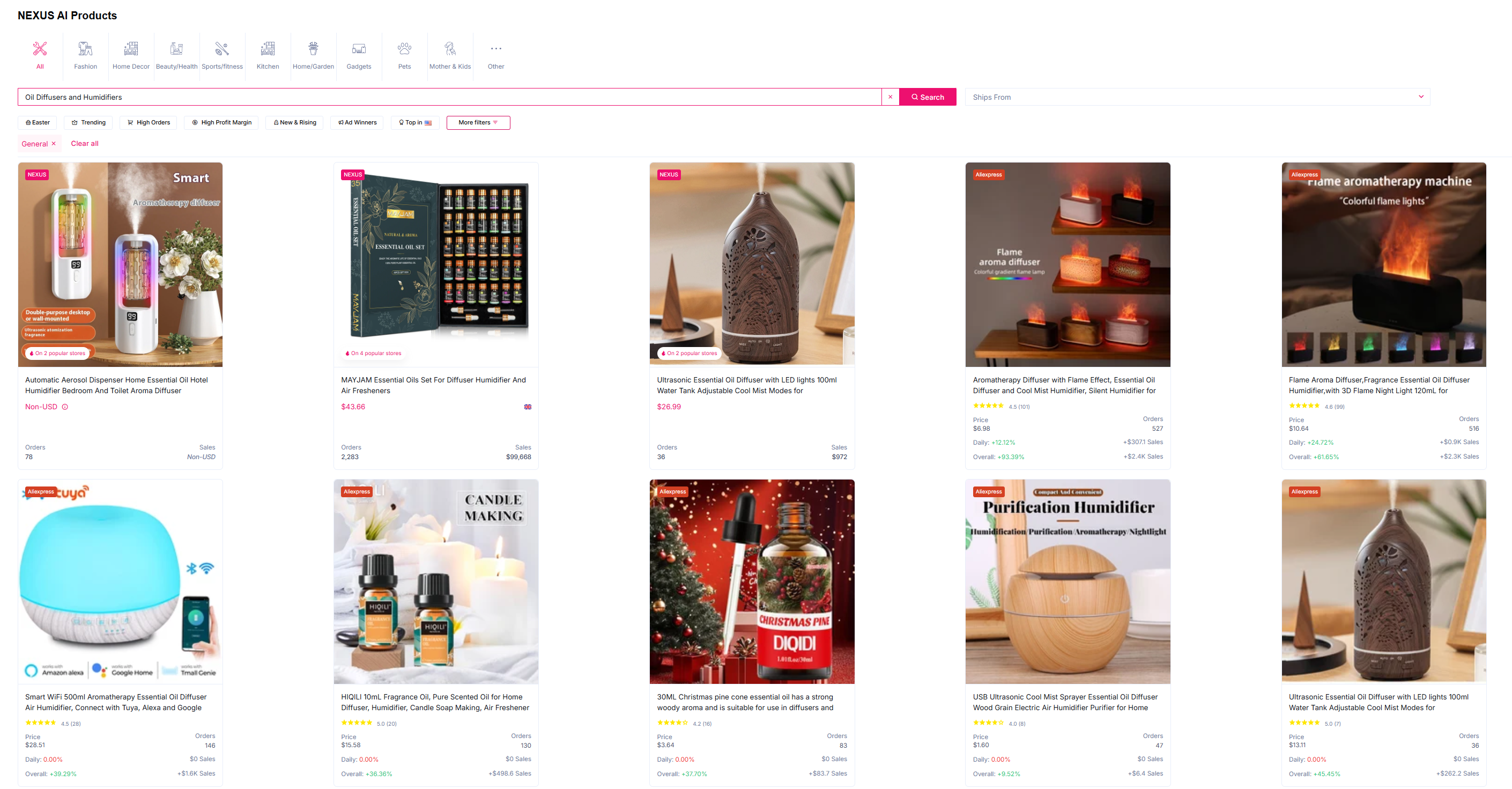 sell defusers and humidifiers on facebook marketplace