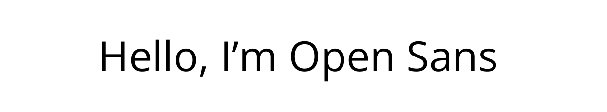 Open Sans CV Font