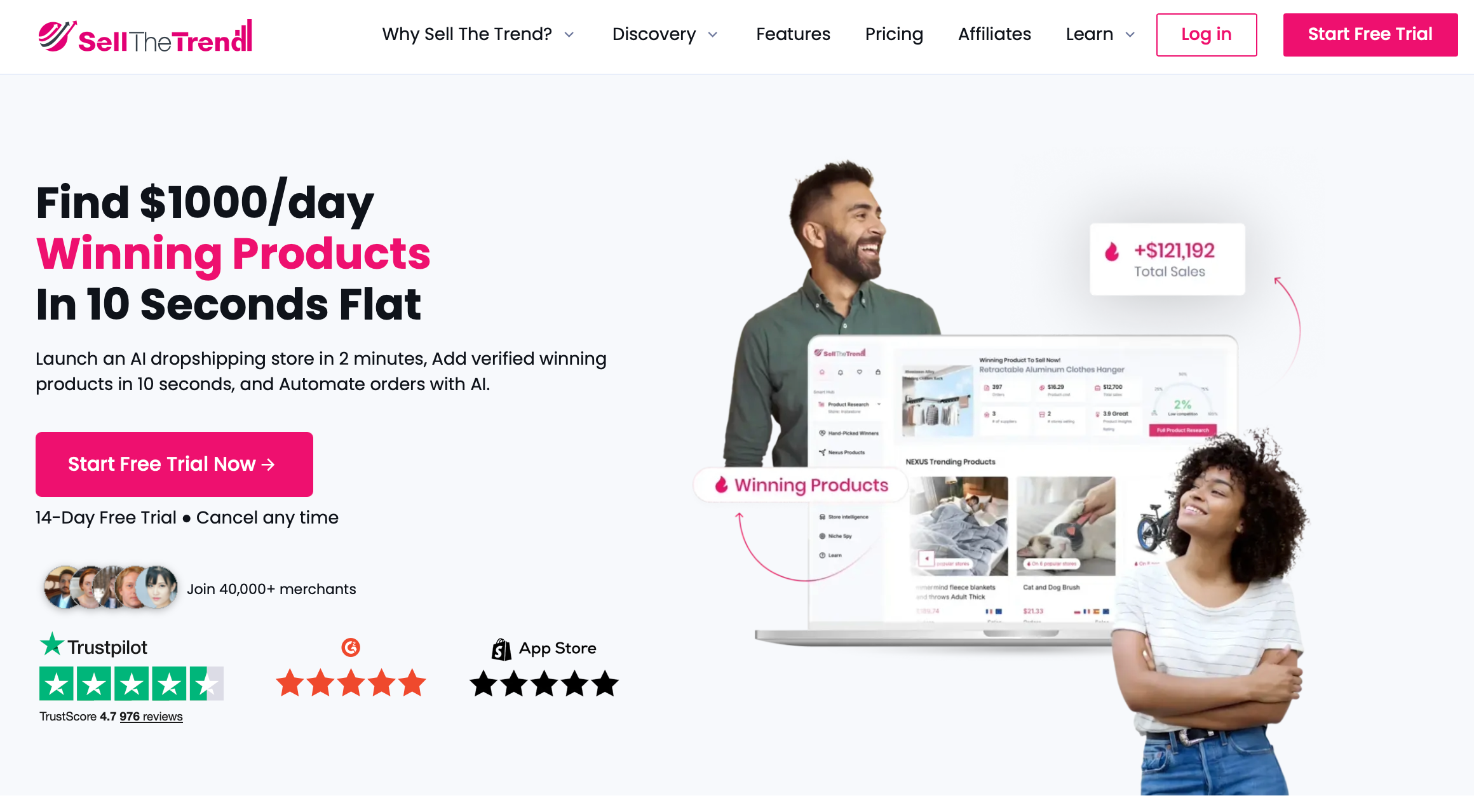 dropshipping companies for shopify - sell the trend 