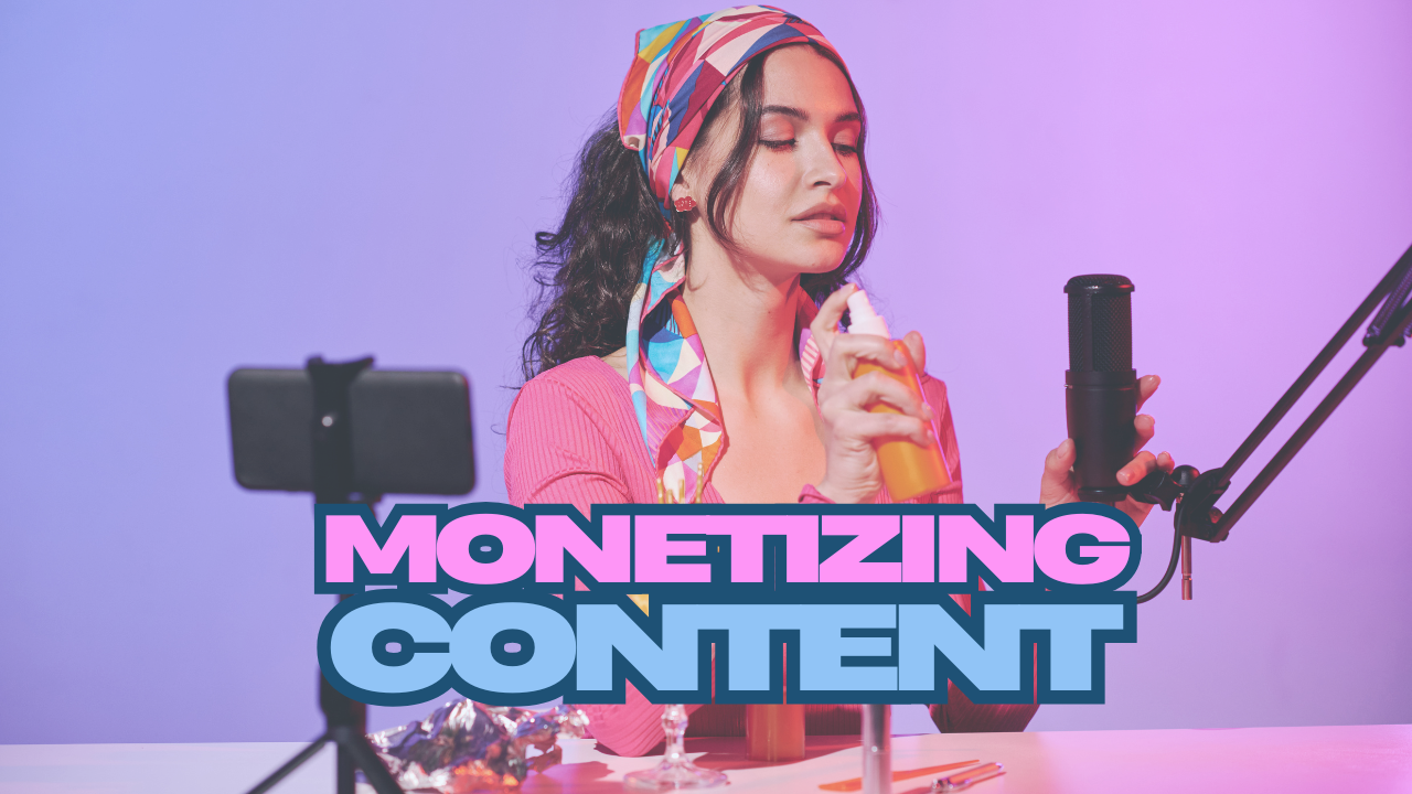 Representation of monetizing content on OnlyFans.