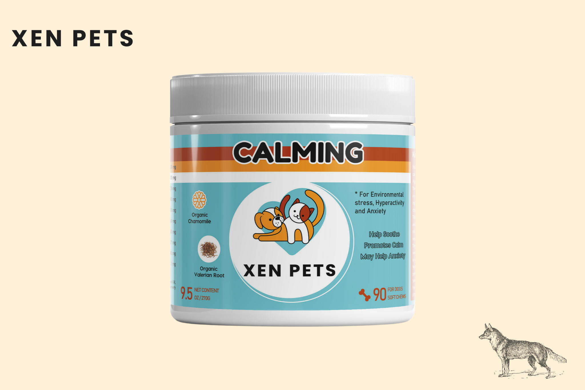 Xen Pets dog hemp calming chews