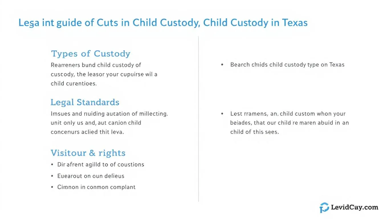 Legal framework governing child custody issues in Texas.