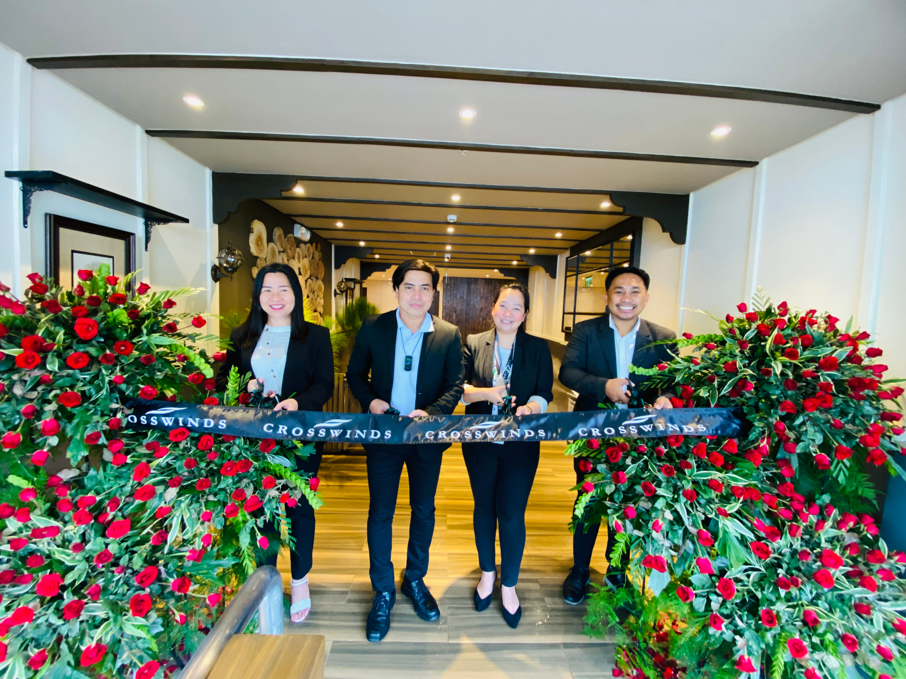 Leading the delivery of Alpine Villas’ first tower, Bernese are Marilyn S. Oblena - Chief Accountant, Earl B. Millares - Operations Head, Mia Rose G. Marasigan - Admin Head, Joshua Ray Q. Cabungan - Sales and Marketing Head