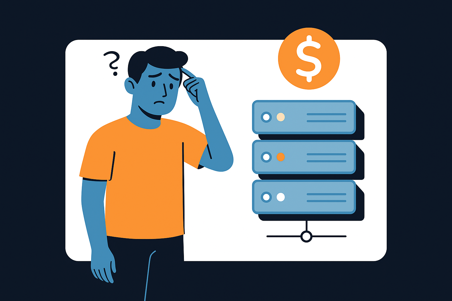 Grafik, die die Nachteile von Managed Hosting zeigt