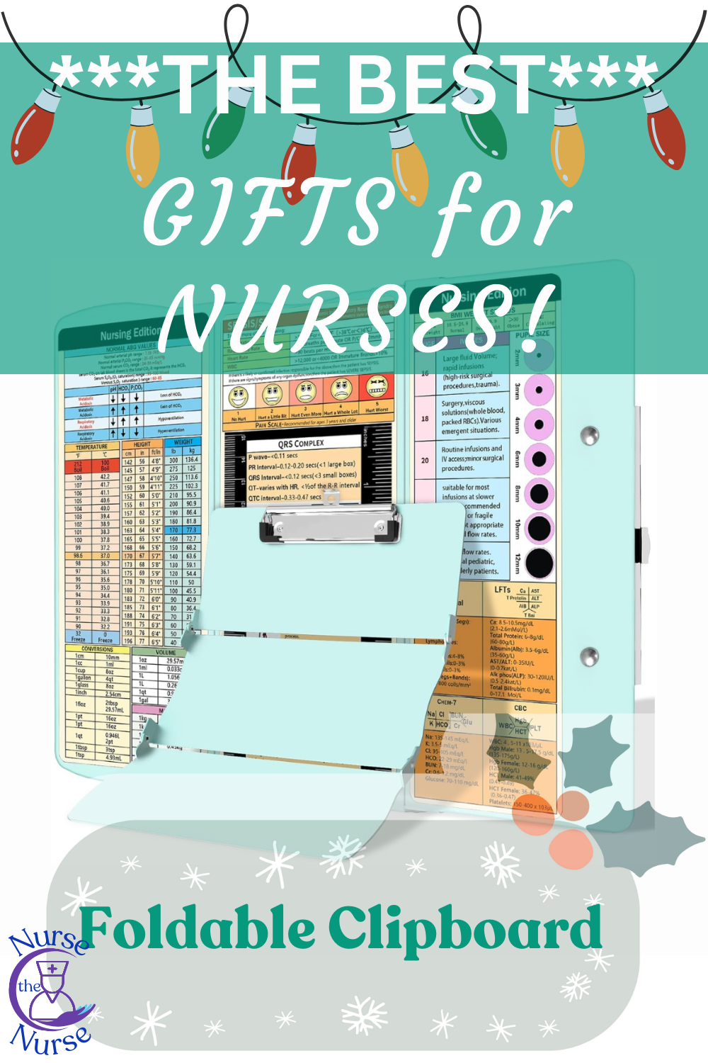 Personalized foldable clipboard as a thoughtful gift for nurses