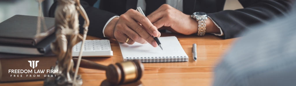 A bankruptcy lawyer discussing overwhelming debt, individual circumstances, remaining debts.