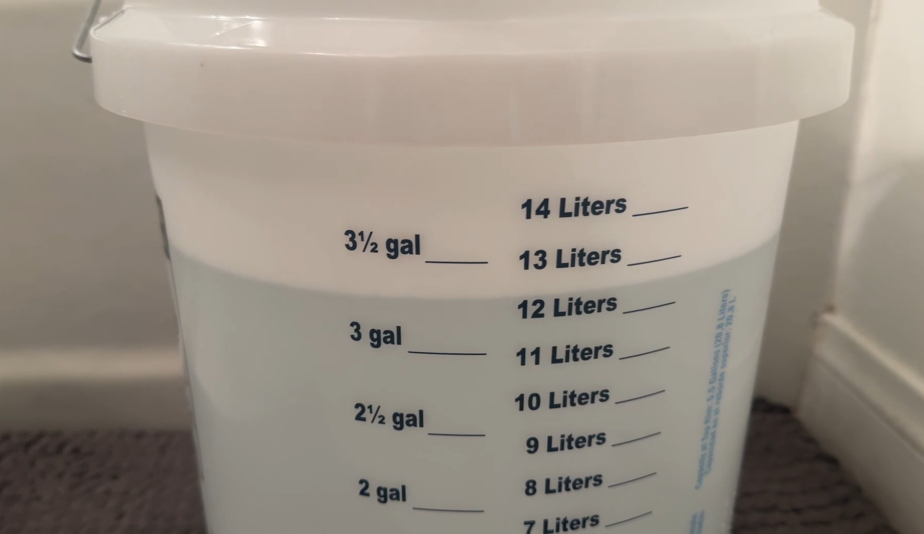 water collected from MyHalos Fixed Shower Head and Filter