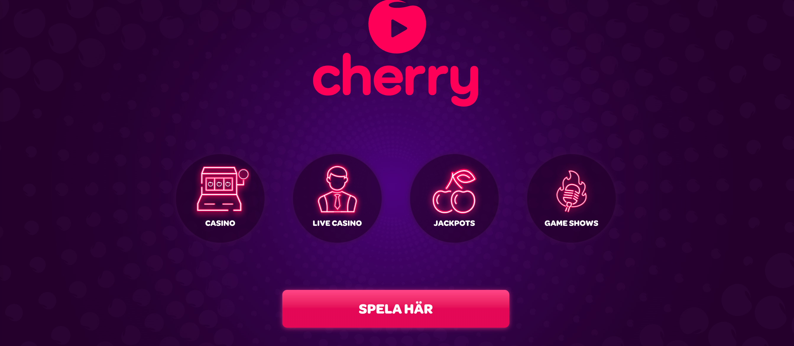 Cherry Casino, nytt svenskt casino.