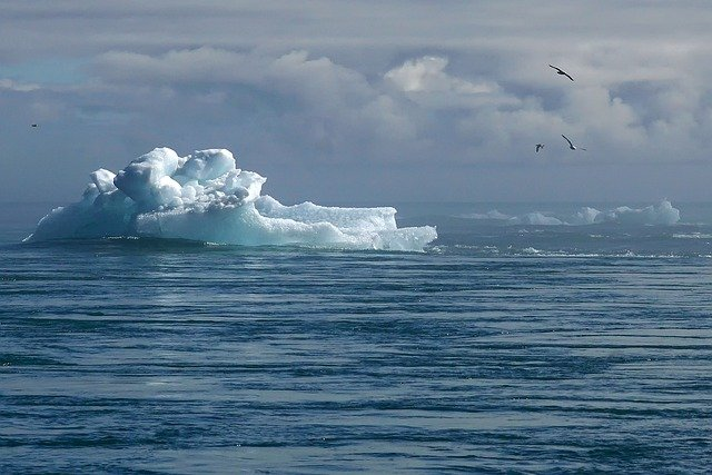 iceberg, melts, climate