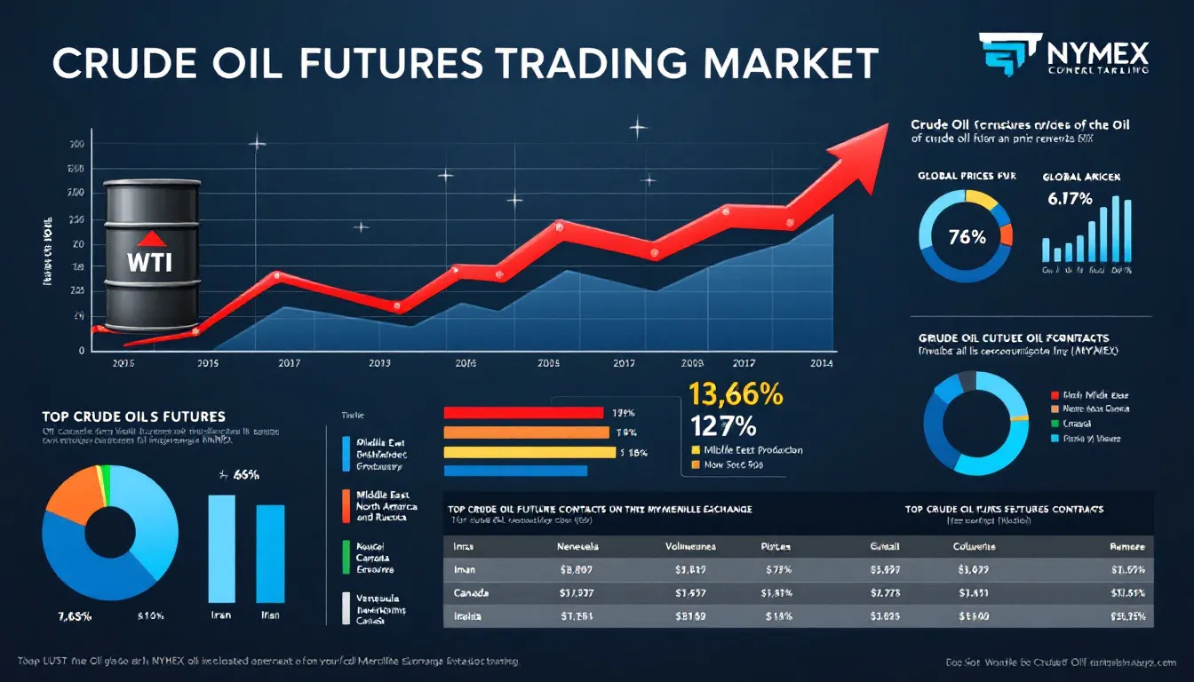 A visual representation of crude oil futures trading, highlighting its significance in the market.