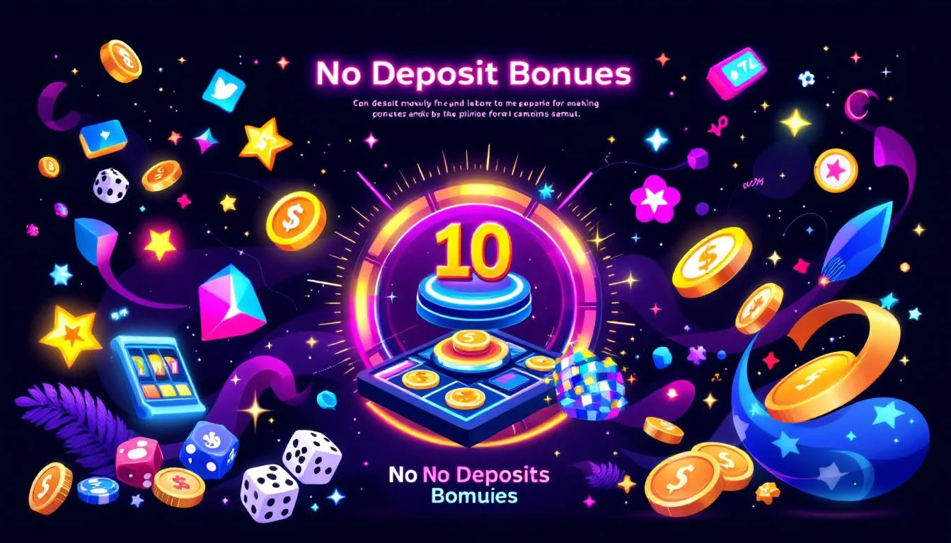 An infographic explaining the concept of no deposit bonuses.